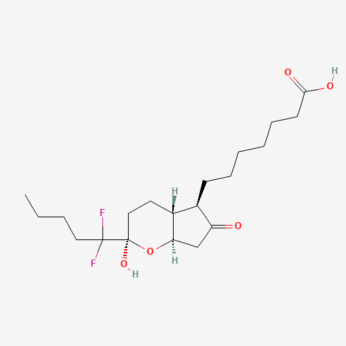 7-[(2R,4aR,5R,7aR)-2-(1,1-difluoropentyl)-2-hydroxy-6-oxo-3,4,4a,5,7,7a-hexahydrocyclopenta[b]pyran-5-yl]heptanoic acid (CAS: 333963-40-9) - Related Chemical Product