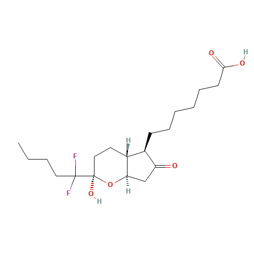 7-[(2R,4aR,5R,7aR)-2-(1,1-difluoropentyl)-2-hydroxy-6-oxo-3,4,4a,5,7,7a-hexahydrocyclopenta[b]pyran-5-yl]heptanoic acid (CAS: 333963-40-9) - Related Chemical Product