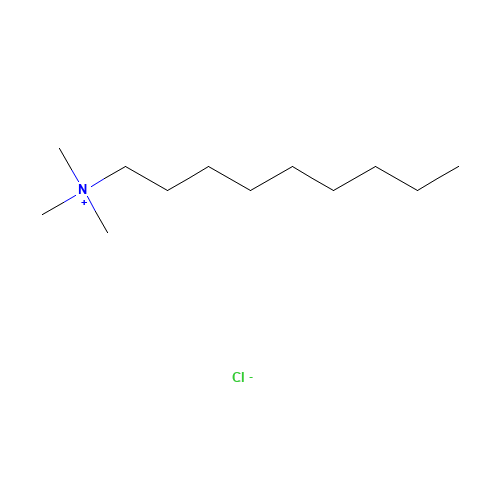 Trimethylnonylammonium chloride (CAS: 58828-83-4) - Chemical Structure and Molecular Formula 