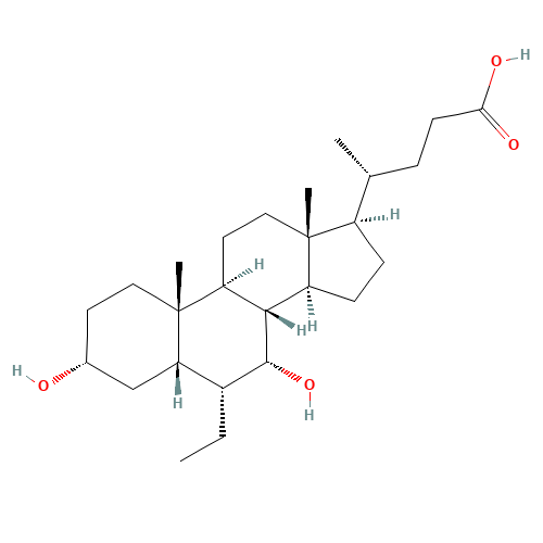 Obeticholic acid (CAS: 459789-99-2) - Chemical Structure and Molecular Formula 