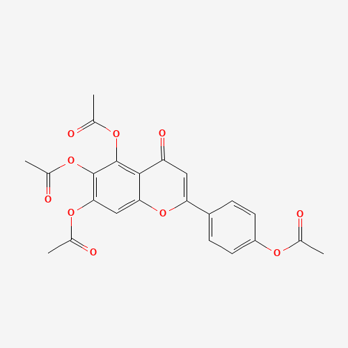 [4-(5,6,7-triacetyloxy-4-oxochromen-2-yl)phenyl] acetate (CAS: 1180-46-7) - Related Chemical Product