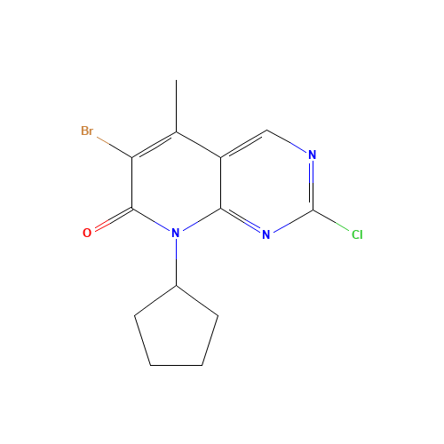 6-Bromo-2-chloro-8-cyclopentyl-5-methylpyrido[2,3-d]pyrimidin-7(8H)-one (CAS: 1016636-76-2) - Related Chemical Product