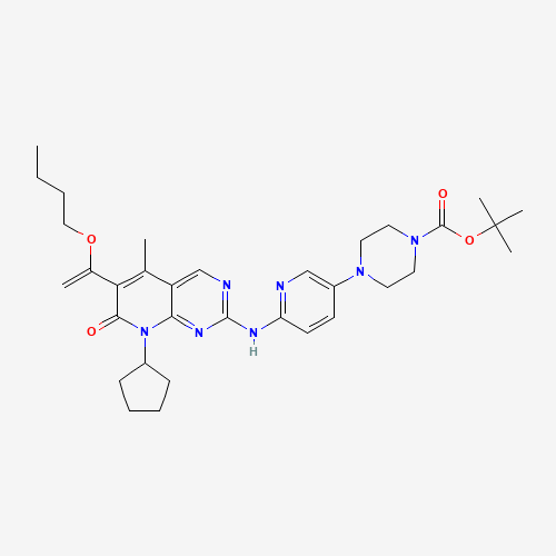 tert-Butyl 4-(6-(8-cyclopentyl-5-methyl-7-oxo-6-(1-propoxyvinyl)-7,8-dihydropyrido[2,3-d]pyrimidin-2-ylamino)pyridin-3-yl)piperazine-1-carboxylate (CAS: 866084-31-3) - Related Chemical Product