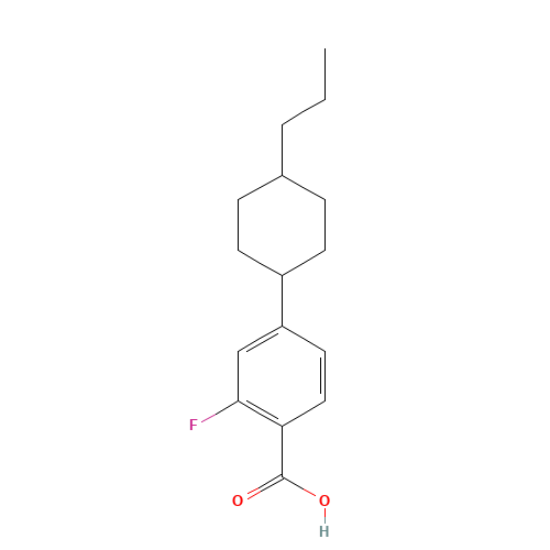 2-fluoro-4-(4-propylcyclohexyl)benzoic acid (CAS: 137504-87-1) - Related Chemical Product