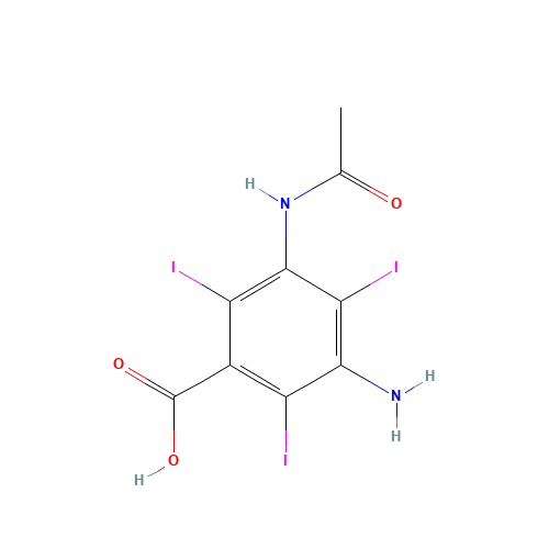 3-acetamido-5-amino-2,4,6-triiodobenzoic acid (CAS: 1713-07-1) - Related Chemical Product