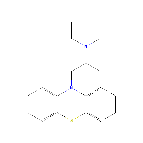 N,N-diethyl-1-phenothiazin-10-ylpropan-2-amine (CAS: 522-00-9) - Related Chemical Product