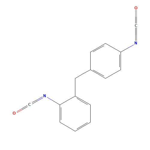 1-isocyanato-2-[(4-isocyanatophenyl)methyl]benzene (CAS: 5873-54-1) - Related Chemical Product