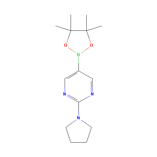2-(Pyrrolidin-1-yl)-5-(4,4,5,5-tetramethyl-1,3,2-dioxaborolan-2-yl)pyrimidine (CAS: 1015242-07-5) - Related Chemical Product