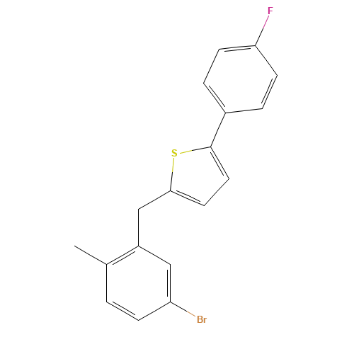 2-(5-Bromo-2-methylbenzyl)-5-(4-fluorophenyl)thiophene (CAS: 1030825-20-7) - Related Chemical Product