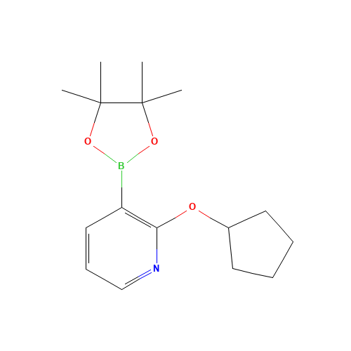2-Cyclopentyloxypyridine-3-boronic acid pinacol ester (CAS: 1073371-90-0) - Related Chemical Product
