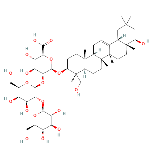 Soyasaponin Ba (CAS: 114590-20-4) - Chemical Structure and Molecular Formula 