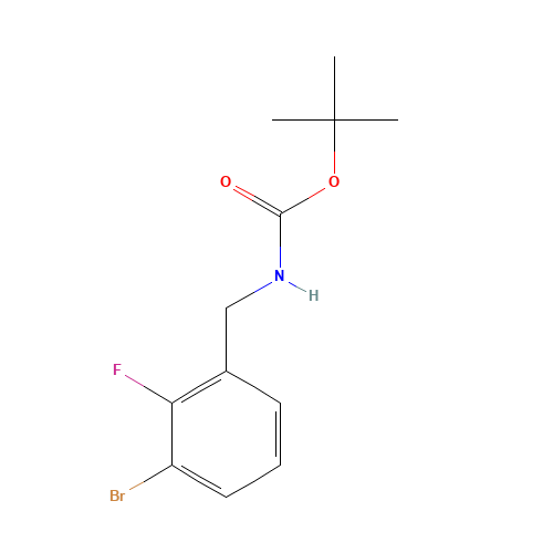 Carbamic acid, N-[(3-bromo-2-fluorophenyl)methyl]-, 1,1-dimethylethyl ester (CAS: 1177558-58-5) - Related Chemical Product