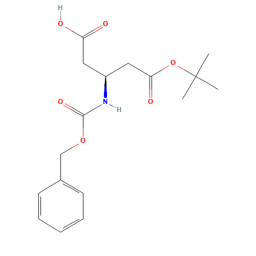 Z-beta-Glu(OtBu)-OH (CAS: 118247-88-4) - Chemical Structure and Molecular Formula 