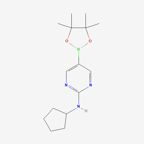 N-Cyclopentyl-5-(4,4,5,5-tetramethyl-1,3,2-dioxaborolan-2-yl)pyrimidin-2-amine (CAS: 1202805-22-8) - Related Chemical Product