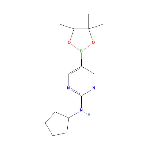 N-Cyclopentyl-5-(4,4,5,5-tetramethyl-1,3,2-dioxaborolan-2-yl)pyrimidin-2-amine (CAS: 1202805-22-8) - Related Chemical Product