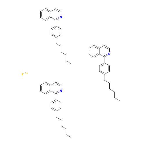 Tris[(4-n-hexylphenyl)isoquinoline]iridium (III) (CAS: 1240249-29-9) - Related Chemical Product