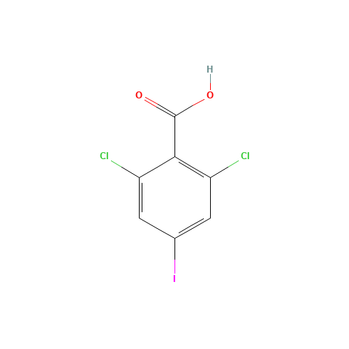 2,6-dichloro-4-iodobenzoic acid (CAS: 1258298-01-9) - Chemical Structure and Molecular Formula 