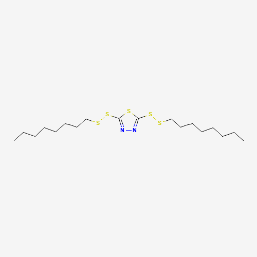 1,3,4-Thiadiazole, 2,5-bis(octyldithio)- (CAS: 13539-13-4) - Chemical Structure and Molecular Formula 