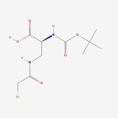(S)-3-(2-Bromoacetamido)-2-((tert-butoxycarbonyl)amino)propanoic acid (CAS: 135630-90-9) - Related Chemical Product