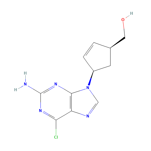 ((1S,4R)-4-(2-Amino-6-chloro-9H-purin-9-yl)cyclopent-2-en-1-yl)methanol (CAS: 136522-33-3) - Related Chemical Product