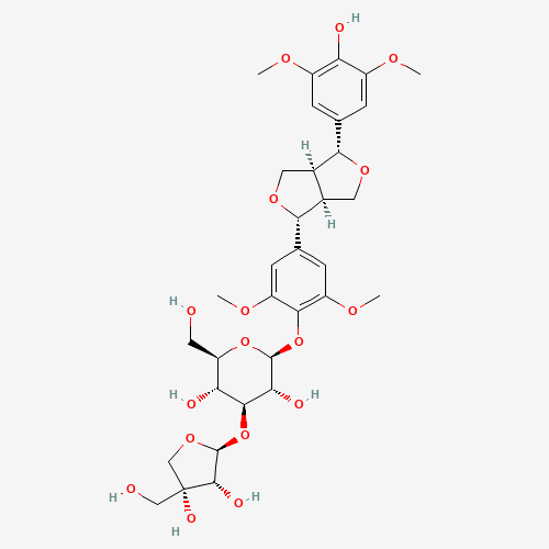 (-)-Syringaresnol-4-O-β-D-apiofuranosyl-(1→2)-β-D-glucopyranoside (CAS: 136997-64-3) - Related Chemical Product