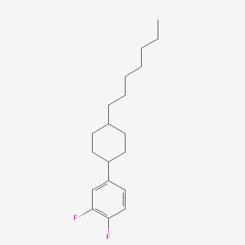 1,2-Difluoro-4-(4-heptylcyclohexyl)benzene (CAS: 139136-72-4) - Related Chemical Product