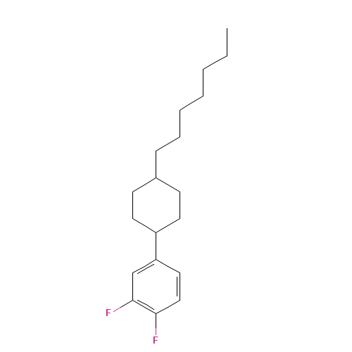 1,2-Difluoro-4-(4-heptylcyclohexyl)benzene (CAS: 139136-72-4) - Related Chemical Product