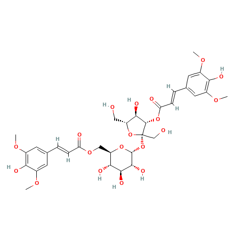(3-sinapoyl)fructofuranosyl-(6-sinapoyl)glucopyranoside (CAS: 139891-98-8) - Related Chemical Product