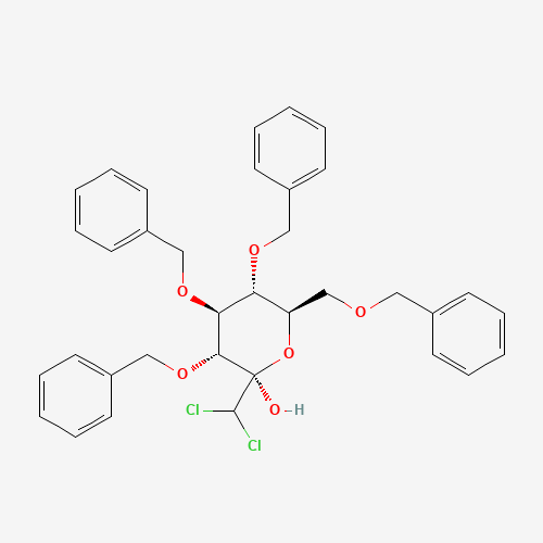 2,3,4,6-Tetra-O-benzyl-1-C-dichloromethyl-D-glucopyranose (CAS: 140658-50-0) - Related Chemical Product