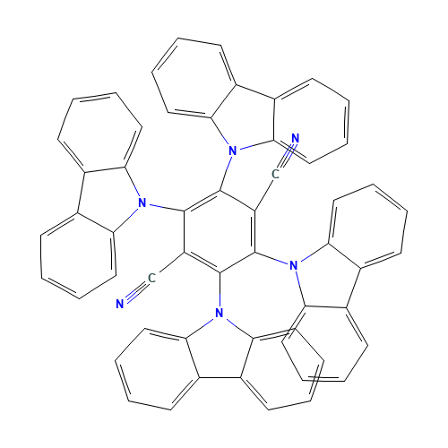 2,3,5,6-tetrakis(carbazol-9-yl)-1,4-dicyanobenzene (CAS: 1416881-53-2) - Related Chemical Product