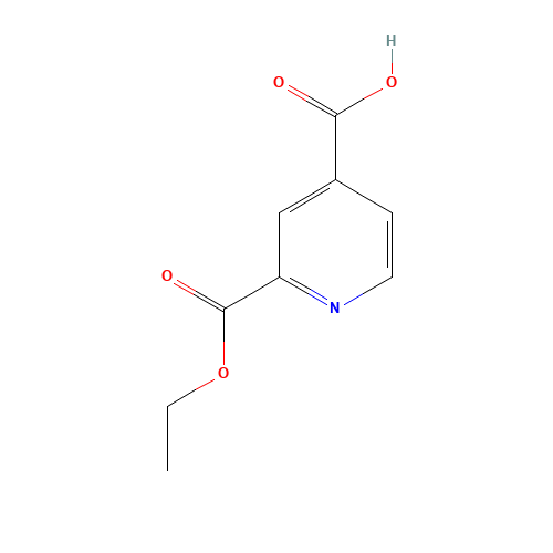 2-(ETHOXYCARBONYL)ISONICOTINIC ACID (CAS: 142074-49-5) - Chemical Structure and Molecular Formula 