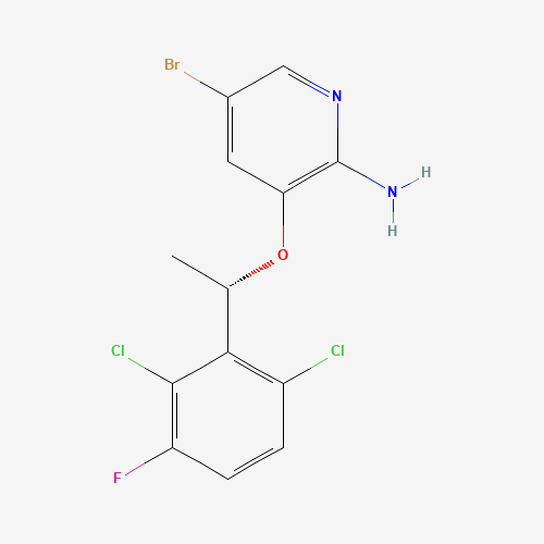 (S)-5-Bromo-3-(1-(2,6-dichloro-3-fluorophenyl)ethoxy)pyridin-2-amine (CAS: 1448326-33-7) - Related Chemical Product