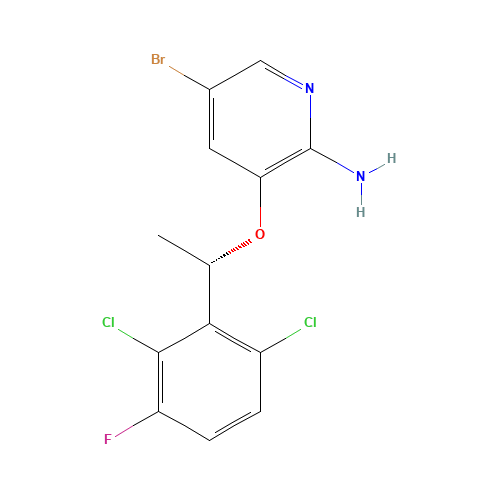 (S)-5-Bromo-3-(1-(2,6-dichloro-3-fluorophenyl)ethoxy)pyridin-2-amine (CAS: 1448326-33-7) - Related Chemical Product