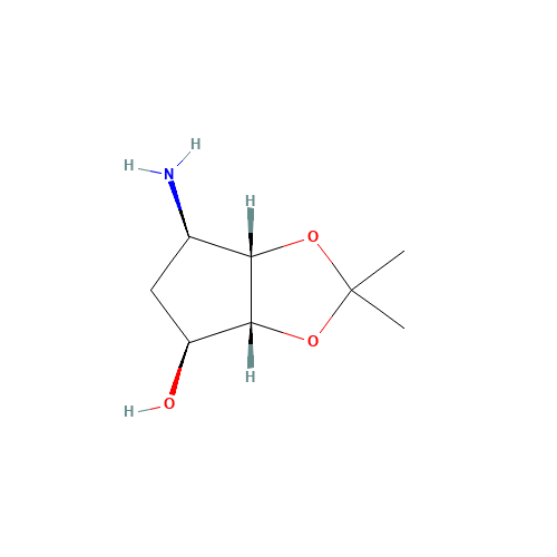 (3aR,4S,6R,6aS)-6-amino-2,2-dimethyltetrahydro-3aH-cyclopenta[d][1,3]dioxol-4-ol (CAS: 155899-66-4) - Related Chemical Product