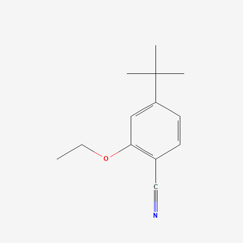 4-(tert-Butyl)-2-ethoxybenzonitrile (CAS: 168036-27-9) - Chemical Structure and Molecular Formula 