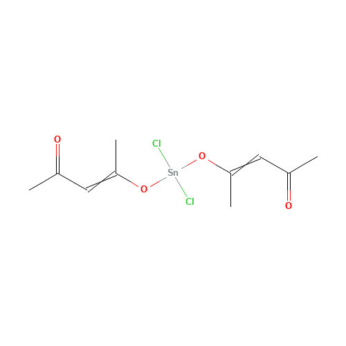 ACETYLACETONE TIN(IV) DICHLORIDE SALT (CAS: 16919-46-3) - Chemical Structure and Molecular Formula 