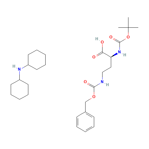Dicyclohexylamine (S)-4-(((benzyloxy)carbonyl)amino)-2-((tert-butoxycarbonyl)amino)butanoate (CAS: 16947-89-0) - Related Chemical Product