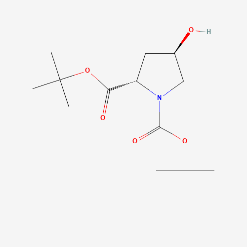 (2S, 4R)-4-hydroxy-pyrrolidine-1,2-dicarboxylic acid di-tert-butyl ester (CAS: 170850-75-6) - Related Chemical Product