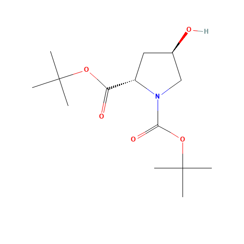 (2S, 4R)-4-hydroxy-pyrrolidine-1,2-dicarboxylic acid di-tert-butyl ester (CAS: 170850-75-6) - Related Chemical Product