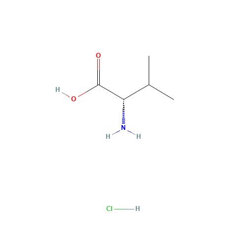 L-Valine hydrochloride (CAS: 17498-50-9) - Chemical Structure and Molecular Formula 