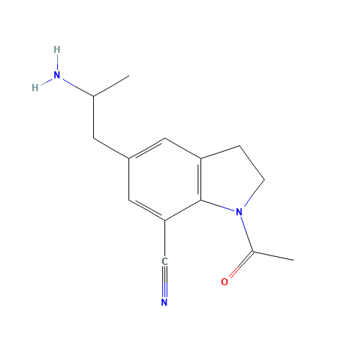 1-Acetyl-5-(2-aminopropyl)indoline-7-carbonitrile (CAS: 175837-01-1) - Related Chemical Product