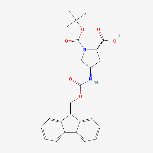 (2S,4R)-4-((((9H-Fluoren-9-yl)methoxy)carbonyl)amino)-1-(tert-butoxycarbonyl)pyrrolidine-2-carboxylic acid (CAS: 176486-63-8) - Related Chemical Product