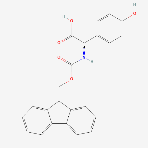 (S)-2-((((9H-Fluoren-9-yl)methoxy)carbonyl)amino)-2-(4-hydroxyphenyl)acetic acid (CAS: 182883-41-6) - Related Chemical Product