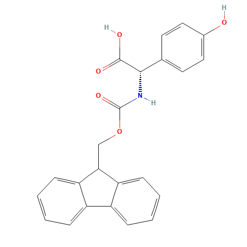 (S)-2-((((9H-Fluoren-9-yl)methoxy)carbonyl)amino)-2-(4-hydroxyphenyl)acetic acid (CAS: 182883-41-6) - Related Chemical Product