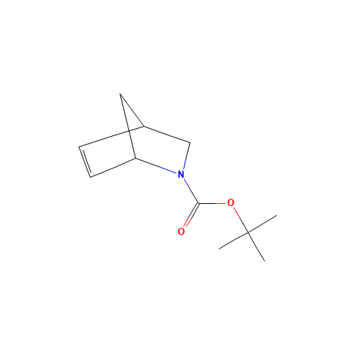 2-Boc-2-Azabicyclo[2.2.1]hept-5-ene (CAS: 188345-71-3) - Chemical Structure and Molecular Formula 