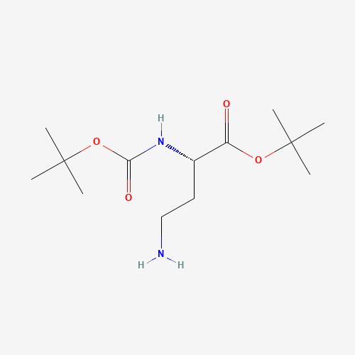 tert-butyl (S)-4-amino-2-tert-butoxycarbonylaminobutanoate hydrochloride (CAS: 190447-69-9) - Related Chemical Product