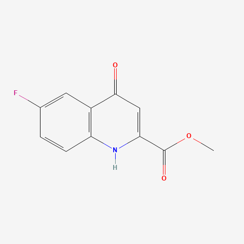 methyl 6-fluoro-4-oxo-1,4-dihydroquinoline-2-carboxylate (CAS: 19271-19-3) - Chemical Structure and Molecular Formula 