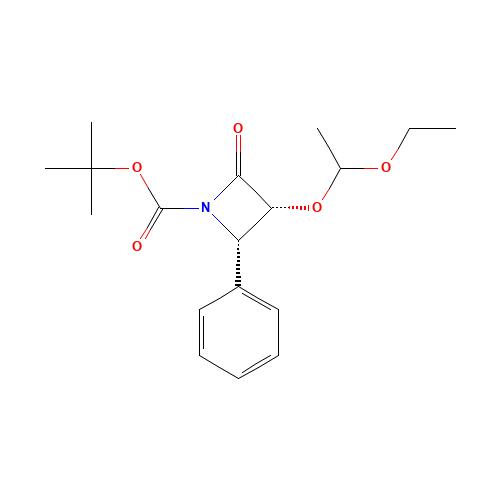 (3R,4S)-TERT-BUTYL 3-(1-ETHOXYETHOXY)-2-OXO-4-PHENYLAZETIDINE-1-CARBOXYLATE (CAS: 201856-57-7) - Related Chemical Product