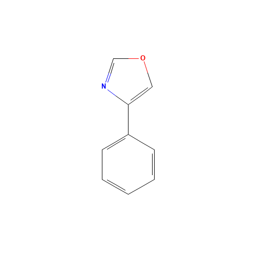 4-Phenyloxazole (CAS: 20662-89-9) - Chemical Structure and Molecular Formula 
