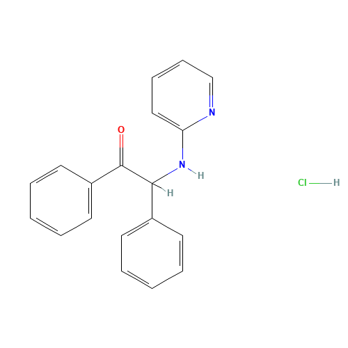 2-Phenyl-2-(2-pyridylamino)acetophenone, hydrochloride (CAS: 22905-27-7) - Related Chemical Product
